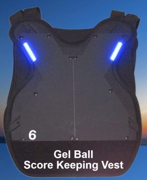 Gel Ball Score Keeping Vest System-10 Vests