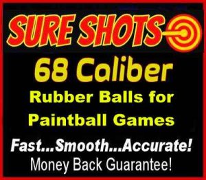 68 Caliber Rubber Balls for Paintball