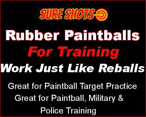 Rubber Training Paintballs
