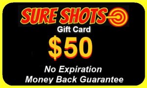 Sure Shot $50 Paintball Gift Card