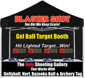 Gel Blaster, Gel Ball & Nerf Blaster Tent Shooting Galleries