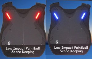 Low Impact Paintball for Roller Rinks - 10 Score Keeping Vests