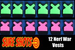 10 Score Keeping Vests for Nerf Wars