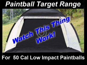 Paintball Target Range for 50 Cal Low Impact Paintballs