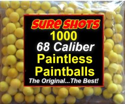 1000 68 Caliber Paintless Paintballs
