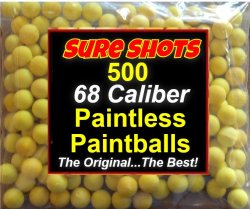 500 68 Caliber Paintless Paintballs