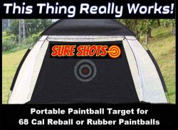Portable Paintball Target for 68 Cal Paintballs