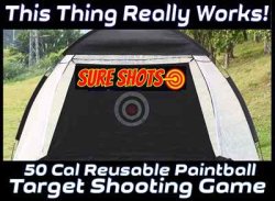 50 Caliber Reusable Paintball Target