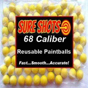 68 Caliber Reusable Paintballs