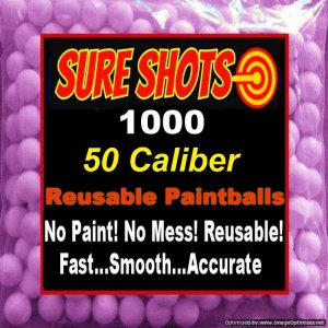 1000 50 Caliber Reusable Paintballs