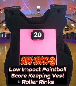 20 Low Impact Paintball Score Keeping Vests for Roller Rinks