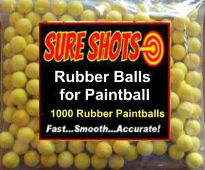 Rubber Balls for Paintball 68 Cal 1000 Pak