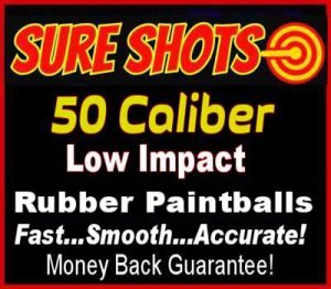 Rubber Paintballs 50 Caliber