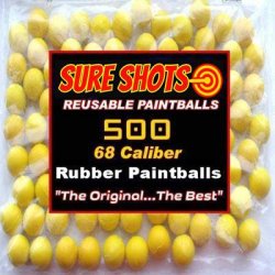 500 68 Cal Rubber Paintballs