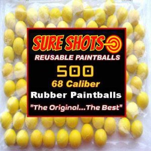 500 68 Cal Rubber Paintballs