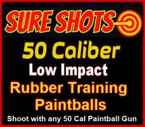 50 Caliber Rubber Training Paintballs