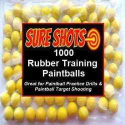 1000 68 Cal Rubber Training Paintballs