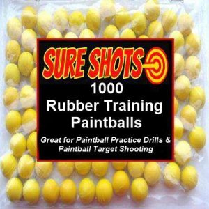 1000 68 Cal Rubber Training Paintballs