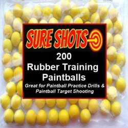 200 68 Cal Rubber Training Paintballs