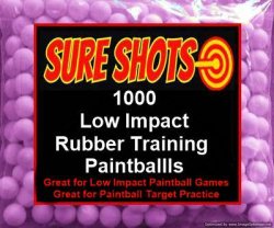 1000 50 Caliber Rubber Training Paintballs