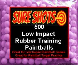 500 50 Caliber Rubber Training Paintballs