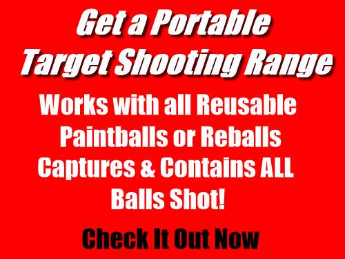 Reusable, Paintless, Rubber, Paintball Target