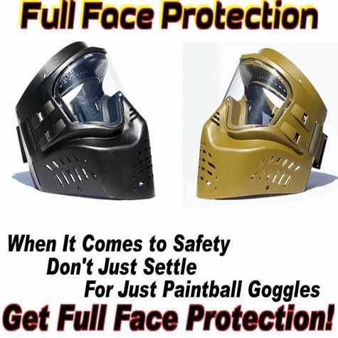 Low Impact Paintball Face Protection Mask