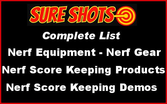 Nerf Equipment Nerf-Products Complete List.