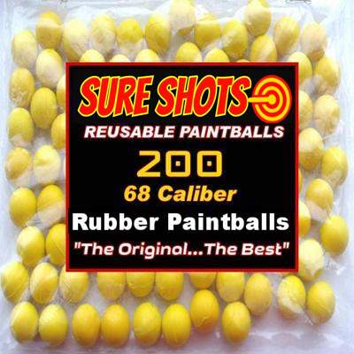 200 68 Cal Rubber Paintballs for Christmas 2021