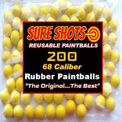 200 68 Cal Rubber Paintballs for Christmas 2023