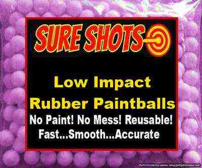 Low Impact Rubber Paintballs