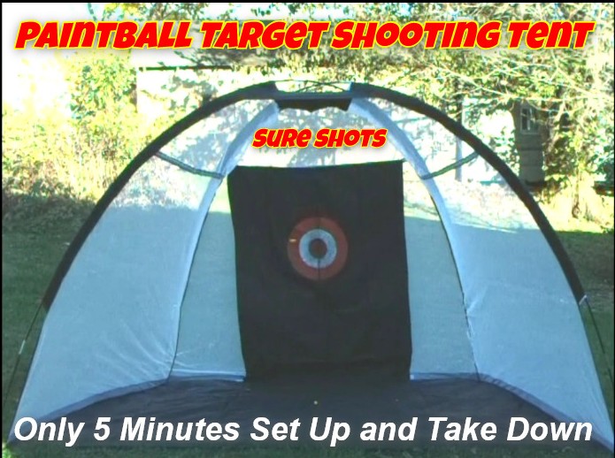Paintball Target Shooting Tent for Reballs and Rubber Paintballs